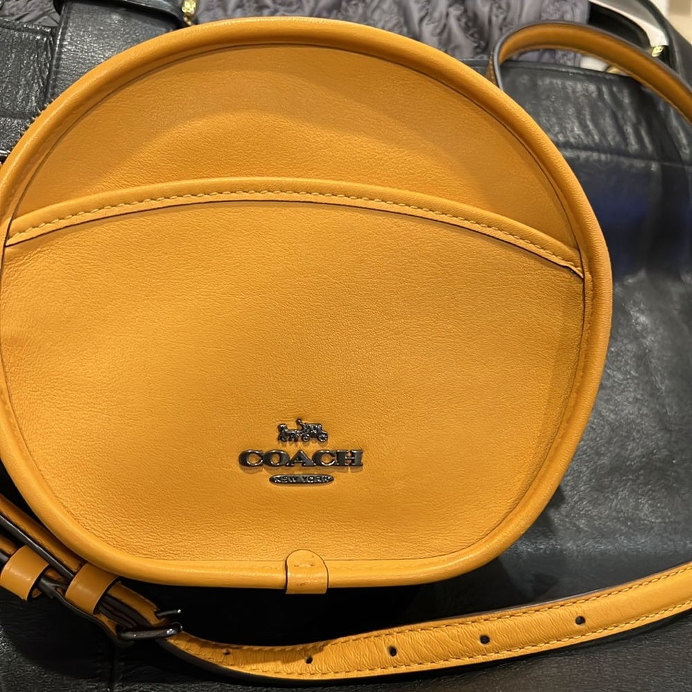 Coach Legacy Canteen Bag Yellow Gold Color